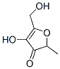 4-ヒドロキシ-5-(ヒドロキシメチル)-2-メチル-3(2H)-フラノン 化学構造式