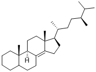 (24S)-METHYLCHOLEST-8(14)-ENE, 6673-69-4, 结构式