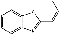 Benzothiazole, 2-(1-propenyl)-, (Z)- (9CI) Structure
