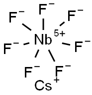 CESIUM HEPTAFLUORONIOBATE, 99.99% 化学構造式