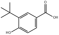 3-TERT-ブチル-4-ヒドロキシ安息香酸 化学構造式