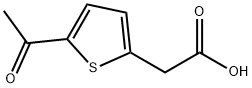 2-(5-乙酰基噻吩-2-基)乙酸,66738-55-4,结构式