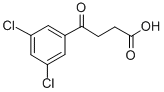 4-(3,5-ジクロロフェニル)-4-オキソ酪酸 化学構造式
