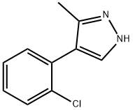 4-(2-chlorophenyl)-3-methyl-1H-pyrazole Structure