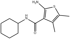 2-氨基-N-环己基-4,5-二甲基噻吩-3-甲酰胺 结构式