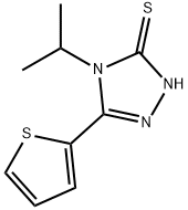 4-イソプロピル-5-(2-チエニル)-4H-1,2,4-トリアゾール-3-チオール 化学構造式