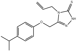 4-アリル-5-[(4-イソプロピルフェノキシ)メチル]-4H-1,2,4-トリアゾール-3-チオール price.