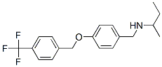 Benzenemethanamine, N-(1-methylpropyl)-4-4-(trifluoromethyl)phenylmethoxy- Struktur