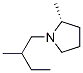 Pyrrolidine, 2-methyl-1-[(2R)-2-methylbutyl]-, (2R)- (9CI) 结构式