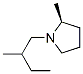 Pyrrolidine, 2-methyl-1-[(2S)-2-methylbutyl]-, (2R)- (9CI) Structure
