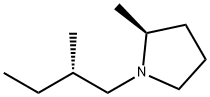 Pyrrolidine, 2-methyl-1-[(2S)-2-methylbutyl]-, (2S)- (9CI) 化学構造式