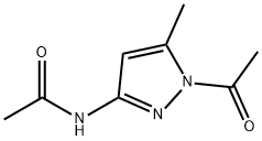 Acetamide,  N-(1-acetyl-5-methyl-1H-pyrazol-3-yl)- Structure