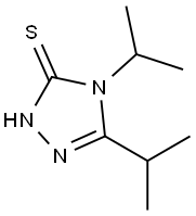 4,5-ジイソプロピル-4H-1,2,4-トリアゾール-3-チオール 化学構造式