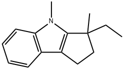 Cyclopent[b]indole, 3-ethyl-1,2,3,4-tetrahydro-3,4-dimethyl- (9CI) 结构式