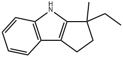 Cyclopent[b]indole, 3-ethyl-1,2,3,4-tetrahydro-3-methyl- (9CI) 结构式