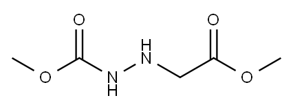 Hydrazinecarboxylic acid, 2-(2-methoxy-2-oxoethyl)-, methyl ester (9CI) Struktur