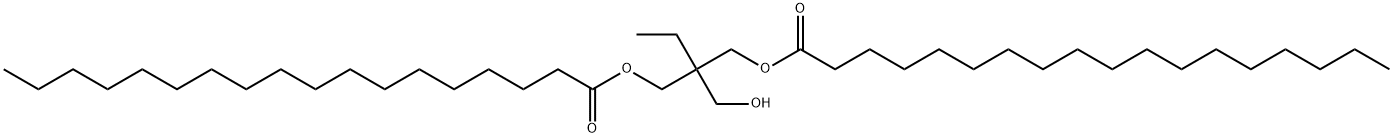 ビスオクタデカン酸2-エチル-2-(ヒドロキシメチル)-1,3-プロパンジイル 化学構造式