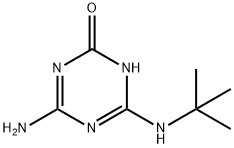 4-Amino-2-hydroxy-6-tert-butylamino-1,3,5-triazine 化学構造式