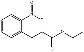 3-(2-ニトロフェニル)プロパン酸エチル 化学構造式