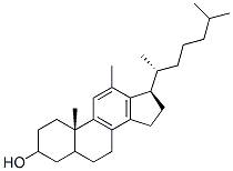 12-methyl-18-norcholesta-8,11,13-trien-3-ol Struktur
