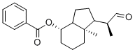 Benzoic acid 7a-methyl-1-(1-methyl-2-oxo-ethyl)-octahydro-inden-4-yl ester Struktur