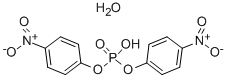 ビス(4-ニトロフェニル) ホスファート 水和物 化学構造式