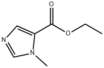 1-メチル-1H-イミダゾール-5-カルボン酸エチル 化学構造式