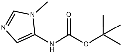 (1-メチル-1H-イミダゾール-5-イル)カルバミン酸TERT-ブチル 化学構造式