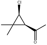 Ethanone, 1-(3-chloro-2,2-dimethylcyclopropyl)-, cis- (9CI) Structure