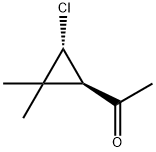 Ethanone, 1-(3-chloro-2,2-dimethylcyclopropyl)-, trans- (9CI) Structure