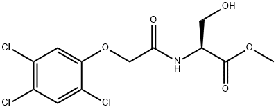 N-[(2,4,5-Trichlorophenoxy)acetyl]-L-serine methyl ester 结构式