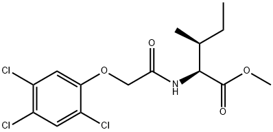 N-[(2,4,5-Trichlorophenoxy)acetyl]-L-isoleucine methyl ester Structure