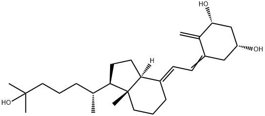 1β,25-ジヒドロキシビタミンD3 化学構造式