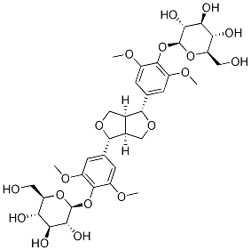 Syringaresinol-di-O-glucoside Struktur