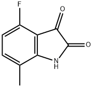 4-氟-7-甲基靛红, 668-24-6, 结构式