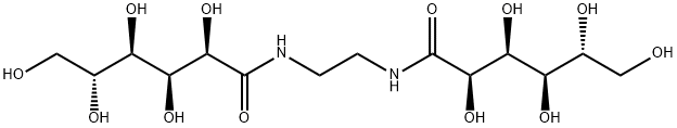 N,N'-(1,2-エタンジイル)ビス(D-グルコンアミド) 化学構造式
