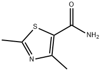 2,4-ジメチル-5-チアゾールカルボアミド 化学構造式