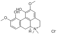 木兰花碱(氯化物) 结构式