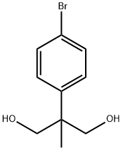 2-(4-BROMOPHENYL)-2-METHYLPROPANE-1,3-DIOL Struktur