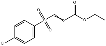 3-[(4-Chlorophenyl)sulfonyl]acrylic acid ethyl ester Struktur
