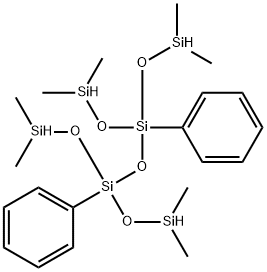 3,5-双(二甲基硅氧基)-1,1,7,7-四甲基-3,5-二苯基四硅氧烷 结构式