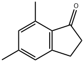 5,7-ジメチル-1-インダノン 化学構造式
