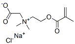 N-(ソジオオキシカルボニルメチル)-N,N-ジメチル-2-[(2-メチル-1-オキソ-2-プロペニル)オキシ]エタンアミニウム・クロリド 化学構造式