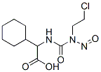 2-[3-(2-Chloroethyl)-3-nitrosoureido]-2-cyclohexylacetic acid Structure