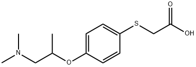 [4-[2-(Dimethylamino)-1-methylethoxy]phenylthio]acetic acid,66827-43-8,结构式