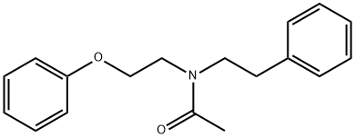 N-Phenethyl-N-(2-phenoxyethyl)acetamide Struktur