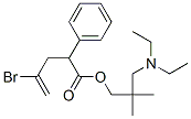 2-(2-Bromoallyl)-2-phenylacetic acid 3-(diethylamino)-2,2-dimethylpropyl ester Struktur