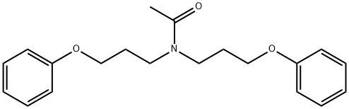 N,N-ビス(3-フェノキシプロピル)アセトアミド 化学構造式