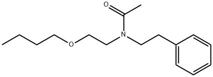 N-(2-Butoxyethyl)-N-phenethylacetamide Struktur