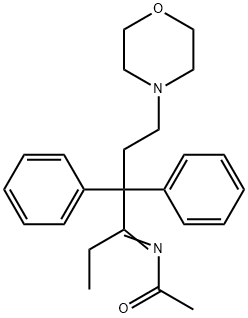 N-(4,4-Diphenyl-6-morpholinohexan-3-ylidene)acetamide Struktur